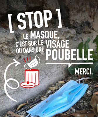 Où jeter les masques, mouchoirs et gants ?