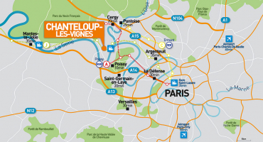 Carte situer Chanteloup-les-Vignes